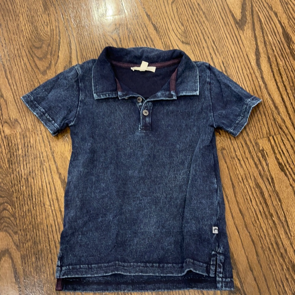 Appaman Dark Blue Short Sleeve Polo Tee